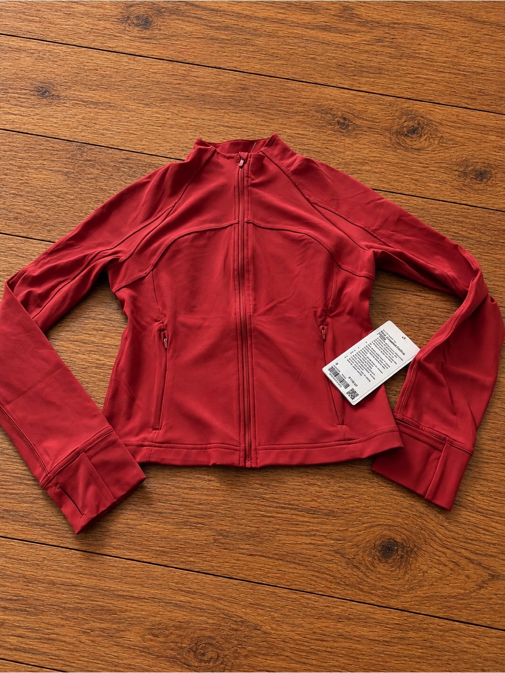 Lululemon Women's Red Zip-Front Active Jacket